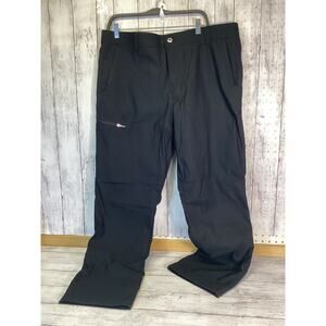 Eddie Bauer Men’s Fleece-Lined Adventure Pants – Charcoal Black (40x32)